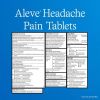 Aleve Headache Pain Reliever Naproxen Sodium Tablets, 50 Count